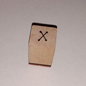 🎯 10 for $10 / Mounted Rubber Stamp "x" Scrapbooking Stamp